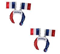 ibasenice 40 Pcs Bandeau Bandeau Fournitures De Compétition Décorations De Fête En Aluminium Ballon Bandeaux Football Sur Le Thème Casque Bandeau Pour Le De Football