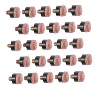ibasenice 40 Pièces Embouts Vissés Cuir pour Queue de Billard de Réparation Facile Compatible avec Cues de Snooker et Billard Accessoires Durables et