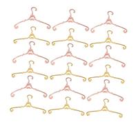 ibasenice 40 pièces Mini Cintres Métalliques Vintage pour Vêtements de Poupée Cintres Miniatures Solides et Légers Métal pour Poupée Accessoires de Placard pour Poupon