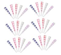 ibasenice 40 Pièces Sifflets de Fête Colorés Plastique Soufflets de Célébration pour Garçon Fille Jouets Sonores Portables pour Halloween Nouvel An Activités de Groupe