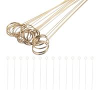 ibasenice 40 Pinces Porte-Cartes en Fer Couleur Or, Design Créatif et Délicat, Support Solide Réutilisable pour Décoration et Fournitures de Bouquet
