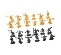 ibasenice 400 pièces Figurines Médiévales Miniatures Soldats Réalistes Plastique Jouets Historiques pour Garçon Fille Décorations de Fête Médiévale et Accessoires de Gâteaux