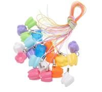 ibasenice 40pièces Boîte De Rangement Pour Dents De Lait Plastique Avec Modèle Ours Mignon Souvenirs Pour Garçon Fille Et Accessoire De Jouet Colier