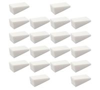 ibasenice 48 Pièces Éponges de Maquillage de Coin Blanches en Éponge pour Application de Maquillage et Nail Art Dégradé pour Femmes