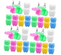 ibasenice 48pièces Boîte De Rangement Pour Dents De Lait Container Mémorial Pour Souvenirs De Dents Perdues De Naissance Pour Garçons Et Filles