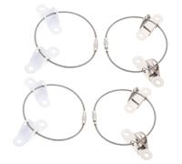 ibasenice 4ensembles Système Ancrage pour Meubles à Sécurité Garçon Fille Connecteur Anti-vibrations Fixation pour Armoire