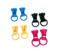 ibasenice 4paires Boucles Oreilles à Fermeture Éclair Décoratives Boucles Oreilles Simples et Solides