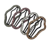 ibasenice 4pcs Clips à Pression de Nuage avec Cristaux, Accessoires Cheveux pour Femmes et Filles, Design Élégant et Délicat, pour Banquets et Célébrations