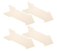 ibasenice 4pcs Tranches de Bois Flèches Soi-même pour Projets Diy, Bois Beige Facile à Peindre et Écrire, Décoration Artisanale Créative