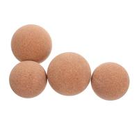 ibasenice 4pièces Balles de Massage Liège Trigger Point pour Thérapie des Tissus Profonds Massage Fascia et Détente Musculaire Portable pour Yoga et Récupération