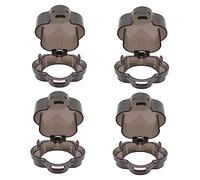 ibasenice 4pièces Couvercles De Bouton De Cuisinière Enfantin Lot De Sécurisée Pour Knobs De Garde De Sécurité Pour Four Et Plaque De Cuisson Prévention Des Risques Incendie Fuite De
