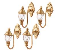 ibasenice 4pièces Lampe Miniature pour Décoration De Table De Sable Éclairage Romantique Et pour Maquettes De Maisons Et Miniatures Lumière Chaude