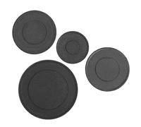 ibasenice 4pièces Lot de Couvercles de Brûleur pour Cuisinière à Gaz Universels Empêche Débordements Facile Installation et Nettoyage