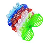 ibasenice 4pièces Lunettes de Fête Lumineuses LED pour Soirée du Nouvel an et Léger sans Couleur Spécifique Couleur Aléatoire