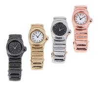 ibasenice 4pièces Montre Miniature Accessoires pour Maison De Poupée Décoratif Jouet Modèle Réaliste pour Maison Miniature