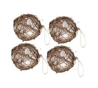 ibasenice 4pièces Nid Oiseau Décoratif Suspendu Lot pour Extérieur Facilitant Installation Et Ajoutant Une Touche Naturelle Au Jardin