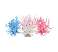 ibasenice 4pièces Ornement Corail Artificiel pour Aquarium Branches Décoratives Accessoire sous-Marin Décoration Bocal Poissons Statue Corail Faux