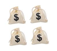 ibasenice 4pièces Pochettes Cadeaux à Cordon Petits Sacs Pour Goûters Et Friandises Sacs De Rangement Réutilisables