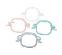 ibasenice 4pièces Poignées Pour Biberon Poignées Ergonomiques Pour Faciliter Alimentation Des Bébés Compatible Avec Biberons Standard Et Gobelets Apprentissage Et Aide Transition Vers