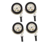 ibasenice 4pièces Roues Doubles pour Trotteur Garçon Fille Roulettes Silencieuses et Pivotantes Détachées Compatibles Plupart des Trotteurs et Chaises Hautes