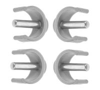 ibasenice 4pièces Support de Barres de Sécurité pour Toilettes Clips de Verrouillage pour Canne Pince de Fixation pour Béquille de Fauteuil Roulant de Rechange