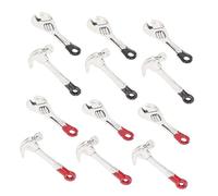 ibasenice 5 Ensembles Miniature Dollhouse Metal Repair Tools Kit Tiny Wrenches and Hammers for Realistic DIY Crafting and Dollhouse Decoration
