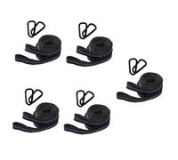 ibasenice 5 Ensembles Sangles de Hammac avec Boucles Fixes Sangles Réglables pour Arbres Accessoires de Camping Pratiques et Durables pour Hammac et Balançoires