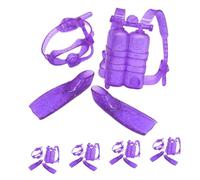 ibasenice 5 Ensembles Set de Kits de Plongée Plastique pour Poupées avec Masque Bouteille et Accessoires de Plongée Réalistes pour Collection et Jeu