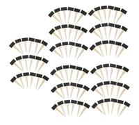 ibasenice 5 Ensembles Tableaux Miniatures Étiquettes Ardoise Pour Pour Identifier Vos Plantes Et Écrire Des Messages 18 Pièces * 5