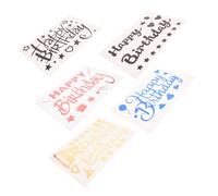 ibasenice 5 pièces Autocollants Anniversaire Décorations Ballon Transparent Stickers Colorés pour Fête Anniversaire Accessoires Festifs pour Créer une Ambiance
