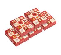 ibasenice 5 Pièces Boîte de Tirage Au Sort DIY Papier Boîte Vide Légère et Portable pour Loterie Décoration et Jeux de Fête Du Nouvel An