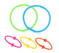ibasenice 5 Pièces Bracelet Croix Bracelets En Silicone Bandes De Poignet Colorées Couple Bijoux En Silicone Bijoux De Couple Bandes De Poignet En Caoutchouc Gel De Silice