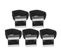 ibasenice 5 Pièces Clip de Fixation pour Microphone sans Fil Noir, Pince Ajustable en Plastique Léger Réglage D'angle, pour Usage Professionnel et Conférences