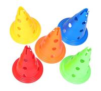 ibasenice 5 Pièces Cônes de Formation Plastique pour Garçon Fille de Cônes pour Entraînement de Football et Basketball Matériel Sportif et Sécurisé pour Activités Intérieures et Extérieures