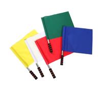 ibasenice 5 Pièces Drapeau Arbitre Drapeaux De Signalisation Portatifs Drapeau Pour Épreuves Athlétisme Drapeaux Sportifs