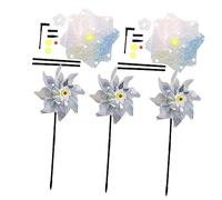 ibasenice 5 pièces Éoliennes Réfléchissantes pour Oiseaux Outil de Chasse Aux Oiseaux pour Balcon et Jardin Décoration Extérieure Multifonctionnelle