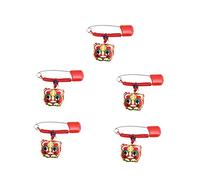 ibasenice 5 Pièces Épingle De Sûreté Couches Décoration Goupille Épingle à Couche Bébé Broches Pour Épingle à Linge Bébé Vêtements Broches De Pendentif Polyester Transporter