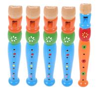 ibasenice 5 Pièces Flûtes Bois pour Garçon Fille Instrument à Vent Éducatif Facile à Jouer pour Débutants