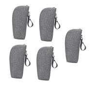 ibasenice 5 Pièces Isolant pour biberon Condiment Gonflable Vaisselle Mini Tasse Chauffage de Voiture USB Pot pour Boissons à biberon pour biberon Tissu Oxford Grey