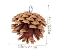 ibasenice 5 pièces Jouets à Mâcher pour Oiseaux Cônes de Pin Naturels Accessoires Suspendus pour Cage à Perruches Jouets Occupation et Stimulation pour Perroquets