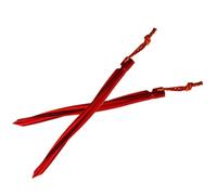 ibasenice 5 Pièces Ongles moulus avec Corde à Vent piquets de Sol Chevilles Badges Clous de Tente enjeux PP Camping Tent Stakes Accessoire de Tente Rouge