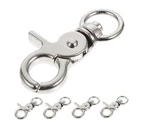 ibasenice 5 Pièces Serrure De Cage à Oiseaux Serrures pour Porte De Cage à Oiseaux Pince pour Filet De Cage Pinces à Perroquet Loquet à Cage Métallique Pince Hasmter Acier Inoxydable Silver