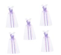ibasenice 5 Pièces Stockage D'accessoires De Cheveux Cintre D'arc De Cheveux Organisateur D'arc De Cheveux Portant à Vêtements Pour Enfants Fille Arcs Cintres Porte-arc Panneau De Pvc Violet