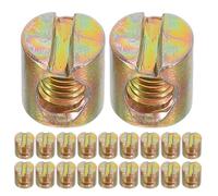 ibasenice 50 écrous cylindriques M6x11 mm pour meubles, goujons en croix