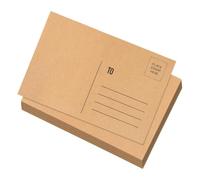 ibasenice 50 Feuilles Carte Postale Vierge, Carte Postale à Envoyer, Papier Kraft Marron, Imprimable, pour DIY Invitations et Mailing