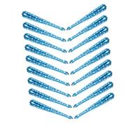 ibasenice 50 Pièces Allez Accessoires d'encouragement bruiteurs pour la fête bâtons de cheerleading gonflables fauteur de trouble Acclamer les accessoires feuille d'aluminium Bleu