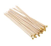 ibasenice 50 Pièces Bamboo Handheld Flag Poles Natural Wood Poles for Sporting Events and Festivals Durable and Lightweight Flag Holders