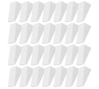 ibasenice 50 Pièces D'éponges Triangulaires pour Maquillage, Outils Doux Nr Compatibles Usage Humide et Sec, pour Poudre et Cosmétiques Visage, Forme Coin Pratique