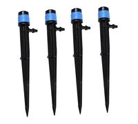ibasenice 50 Pièces Micro Asperseur Réglable pour Irrigation de Plantes Goutteur avec Chapeau Bleu pour Arrosage Jardin