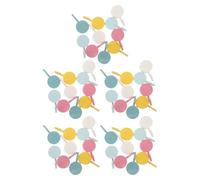 ibasenice 50 Pièces Petits Crochets Muraux Ronds en Plastique Auto-adhésifs Mini Crochets de 1 Pouce pour Suspendre les Clés et Bijoux Chambres et Cuisines